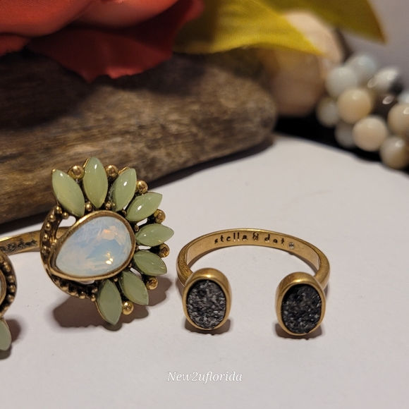 3 Stella & Dot Open Rings - Picture 6 of 14